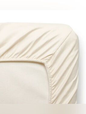 Naturepedic organic cotton ivory fitted crib sheet standard size great condition